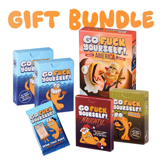 Go Fuck Yourself - Gift Bundle (2 Original + 1 Boomer + 1 America + 1 Naughty + 1 Draw Pack)